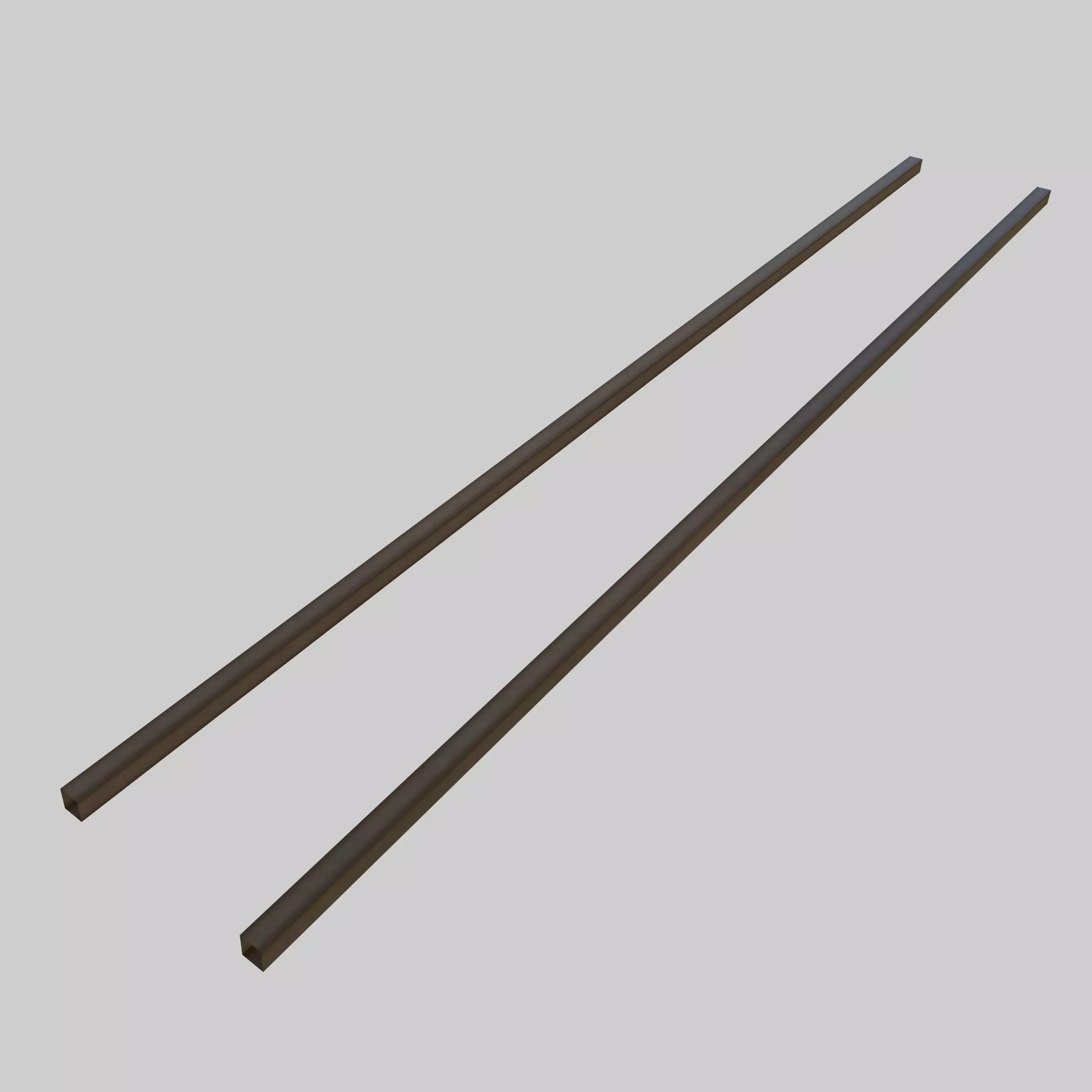 Crane Rail Free low-poly 3D model_0