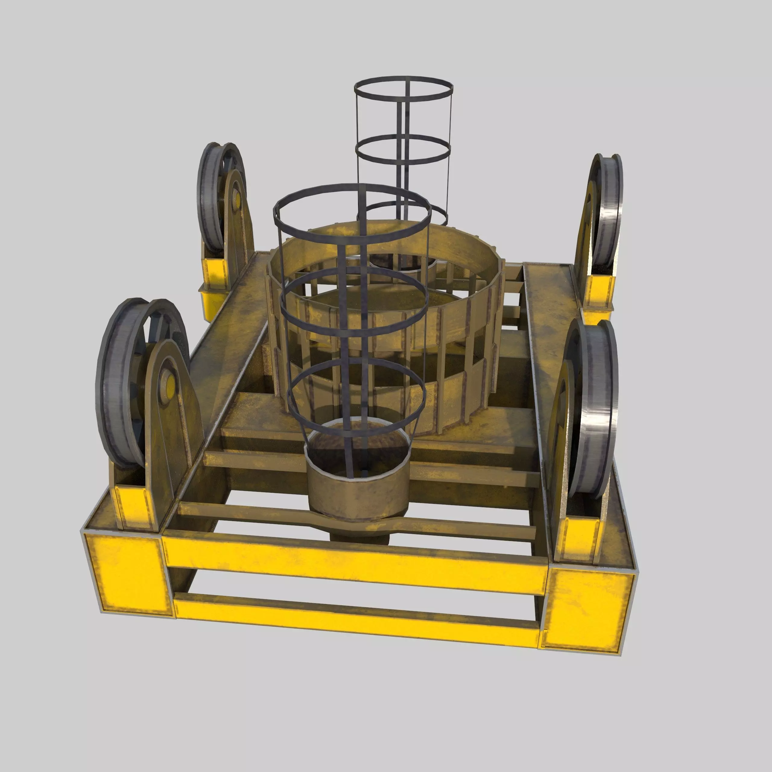 CT Structure Crane Low-poly 3D model_3