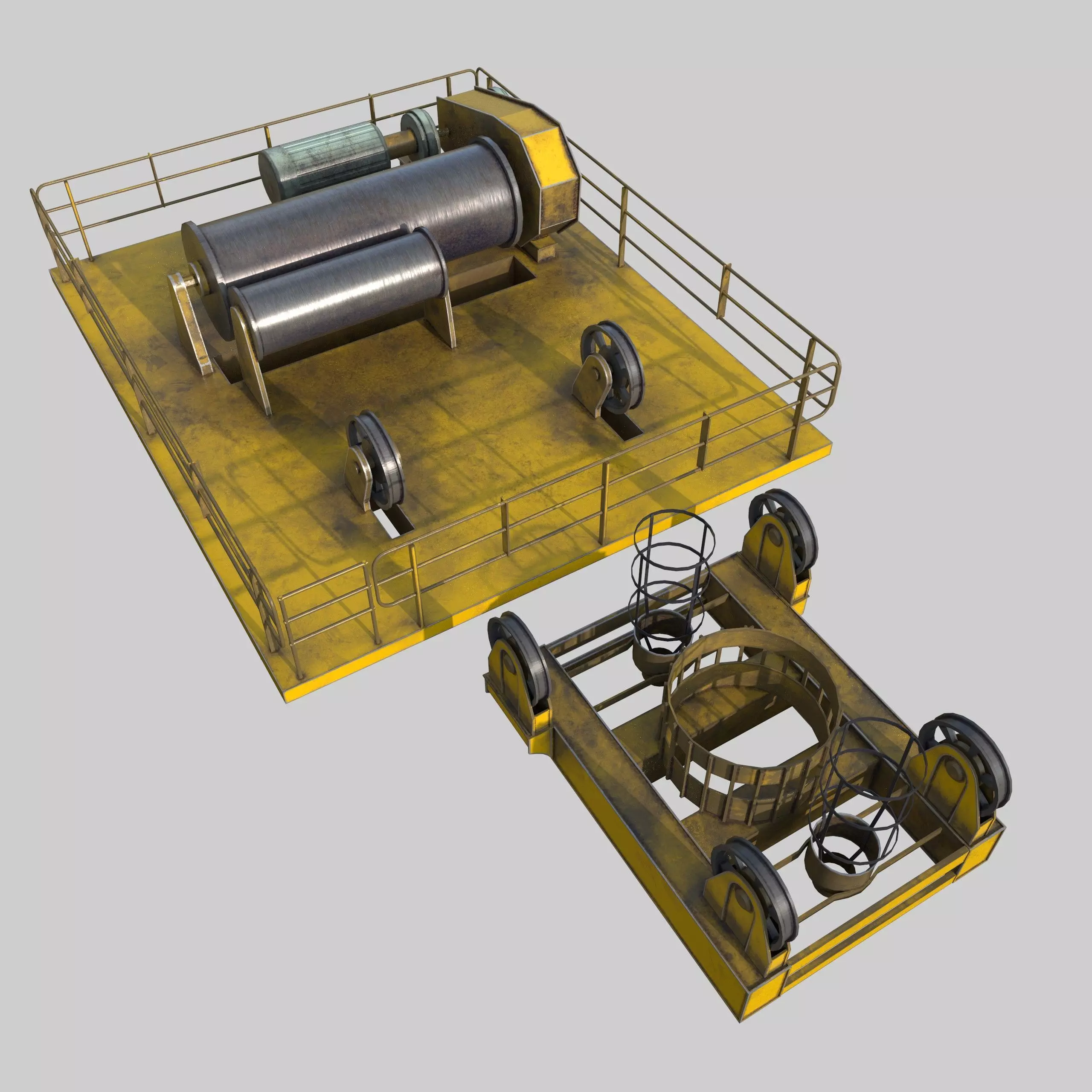 CT Structure Crane Low-poly 3D model_4