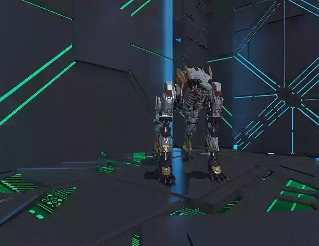 Mech Wolf     science fiction  Cyberpunk