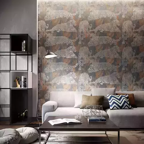 Leopard Noir Wallpaper