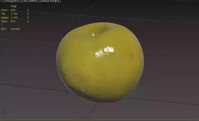 Apple M06 Low-poly 3D model 3