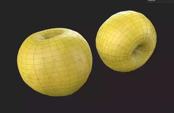 Apple M06 Low-poly 3D model 2