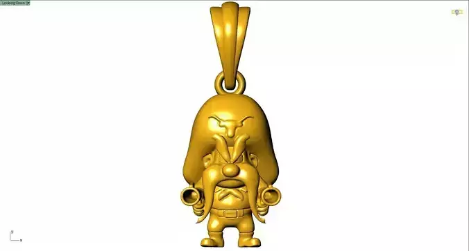 Yosemite Sam Pendant Classic Cartoon Jewelry Model STL 3DM