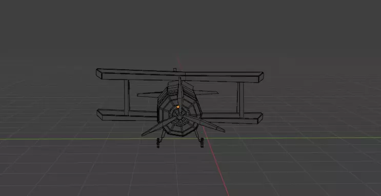 Rusty Vintage Biplane - Low-Poly 3D Model for Games  Animation Low-poly 3D model_10