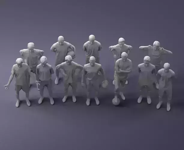 000320 Soccer Team Collection 3dp