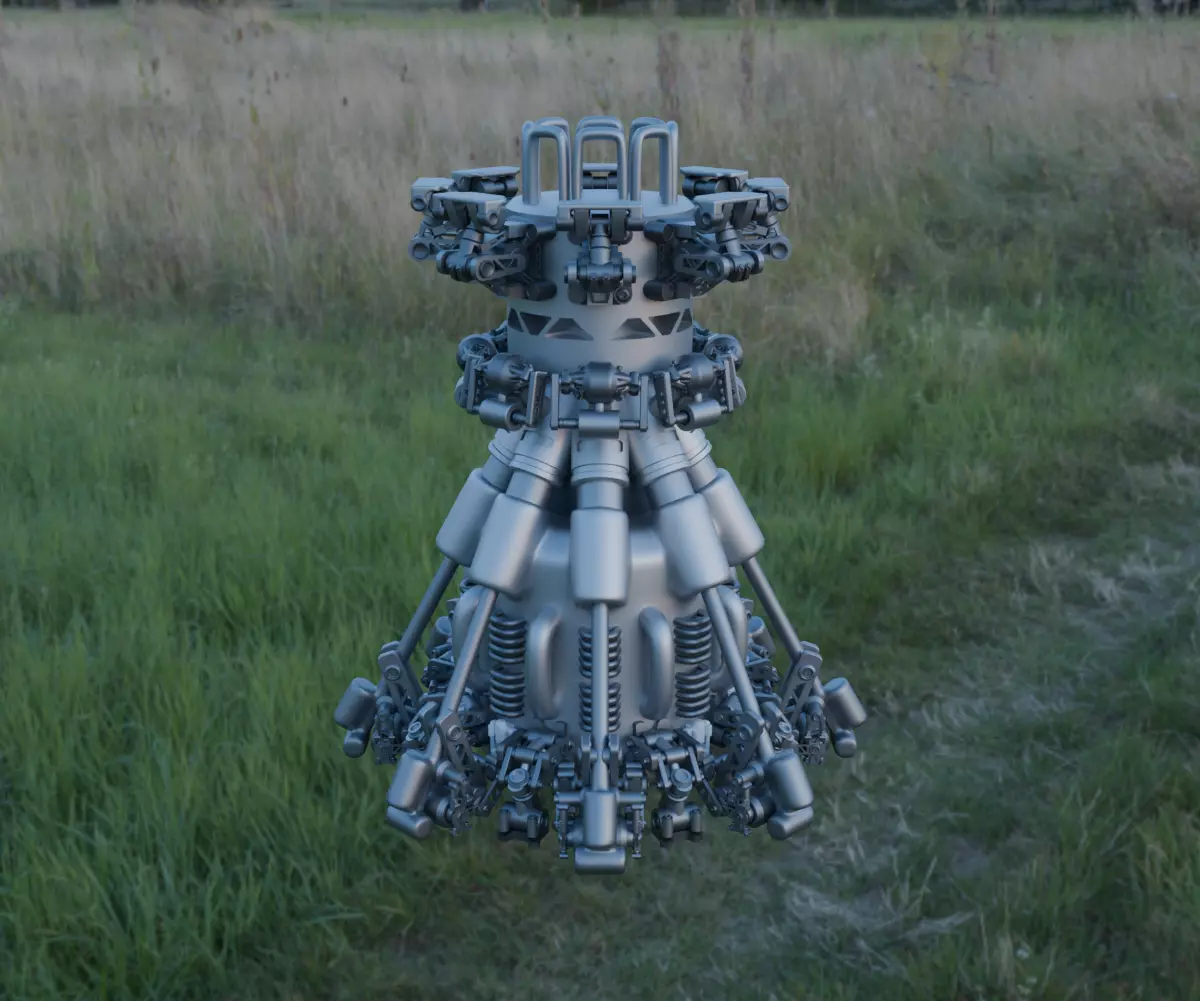 Scifi Ionic Reactor Concept 3D model_16