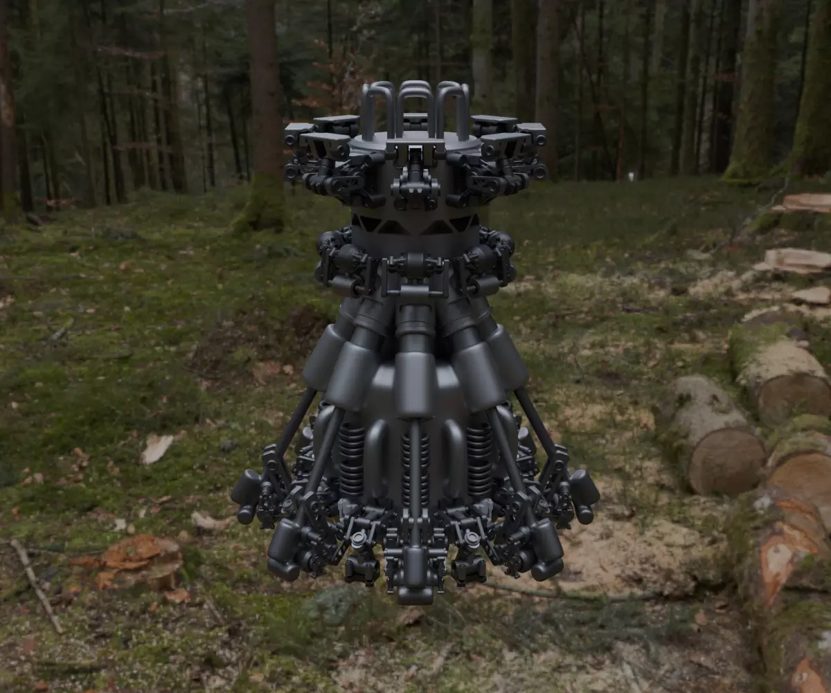 Scifi Ionic Reactor Concept 3D model_9