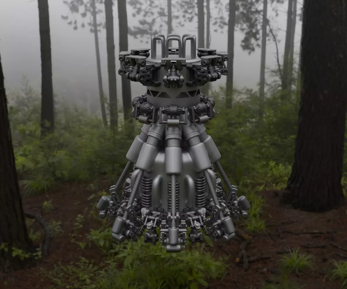 Scifi Ionic Reactor Concept 3D model_10