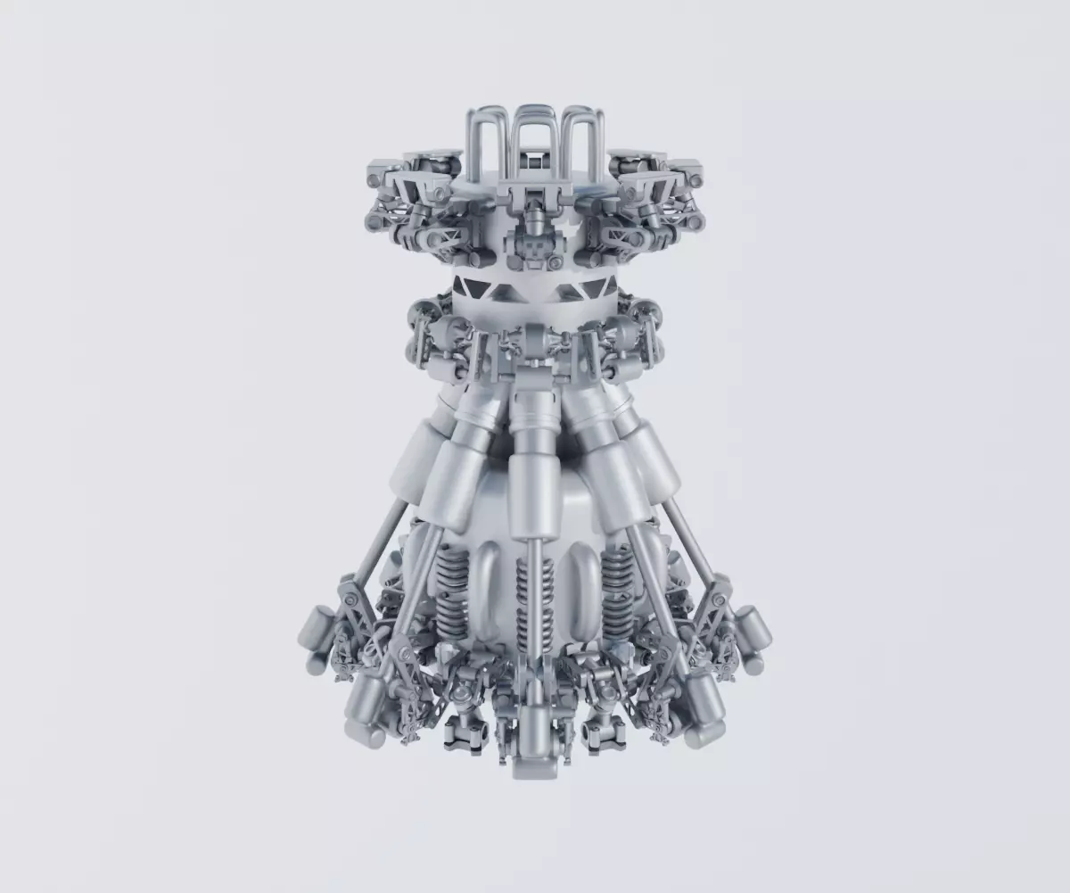 Scifi Ionic Reactor Concept 3D model_7