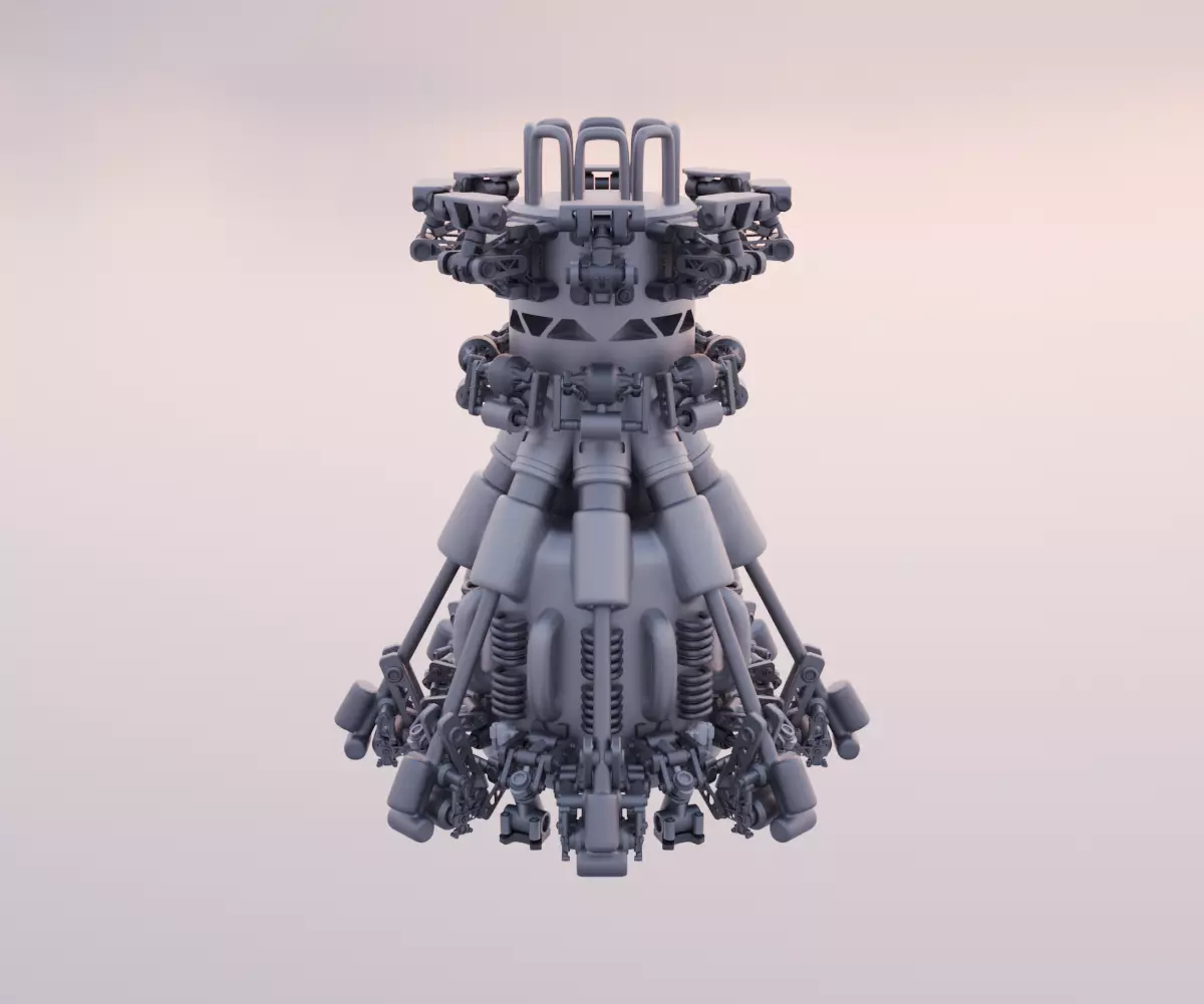 Scifi Ionic Reactor Concept 3D model_15