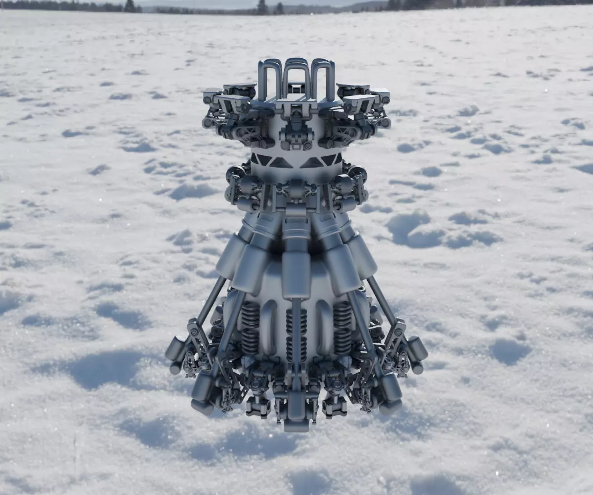 Scifi Ionic Reactor Concept 3D model_14