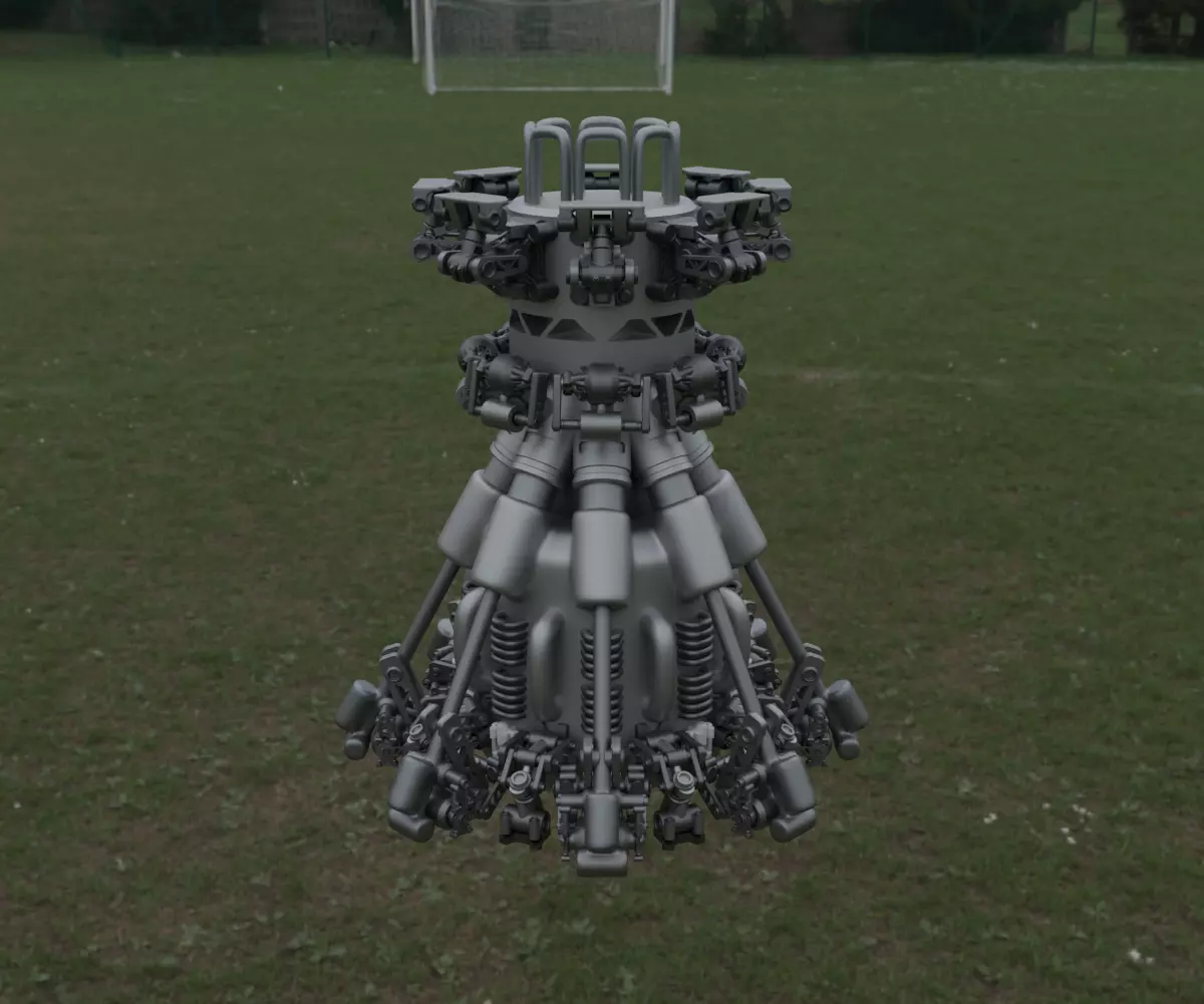 Scifi Ionic Reactor Concept 3D model_13