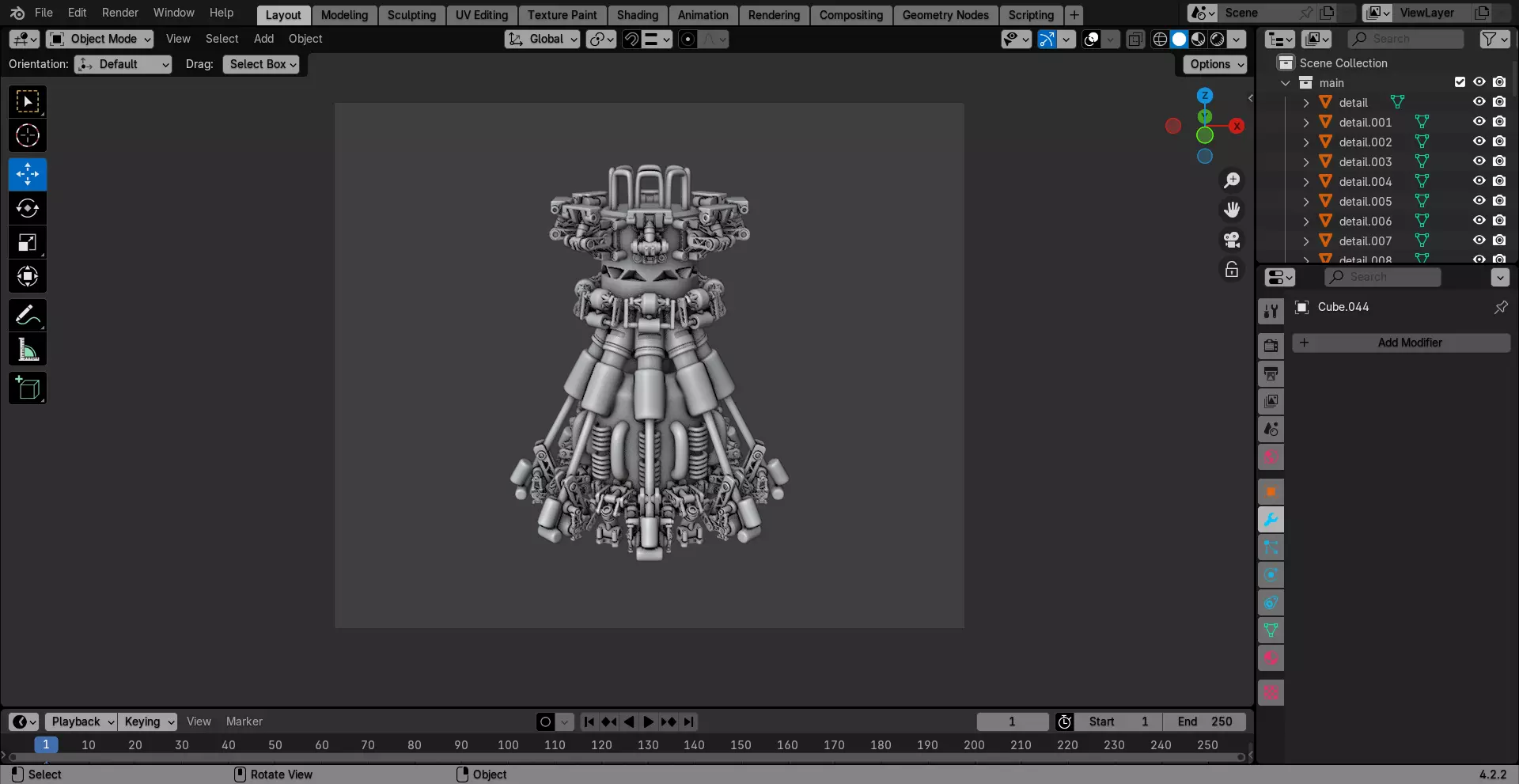Scifi Ionic Reactor Concept 3D model_22