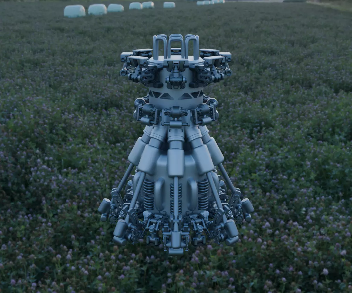 Scifi Ionic Reactor Concept 3D model_11