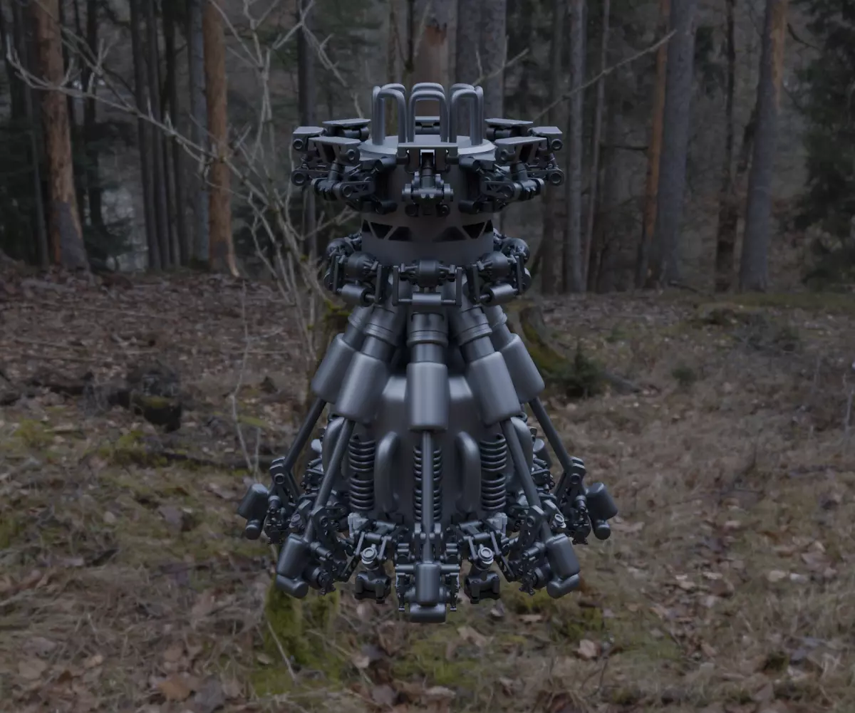 Scifi Ionic Reactor Concept 3D model_17