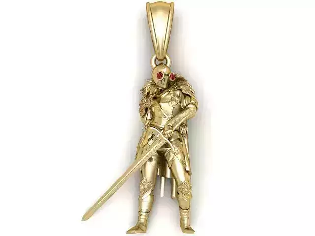 Warrior Pendant  3D Printable Model