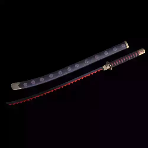 Shusui Katana Sword Inspired by One Piece Anime PBR 4K