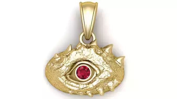 Dragon Eye Pendant 3D Printable  MODEL 
