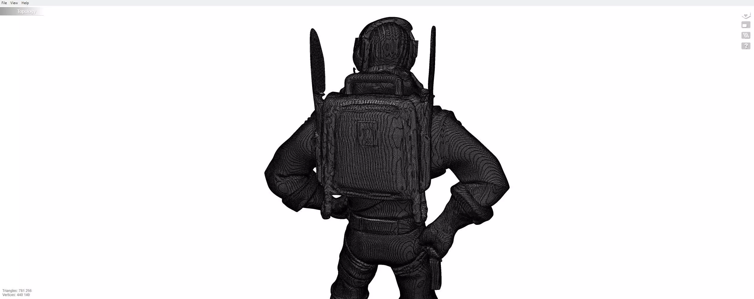 Raptor skin from Fortnite 3D model_11