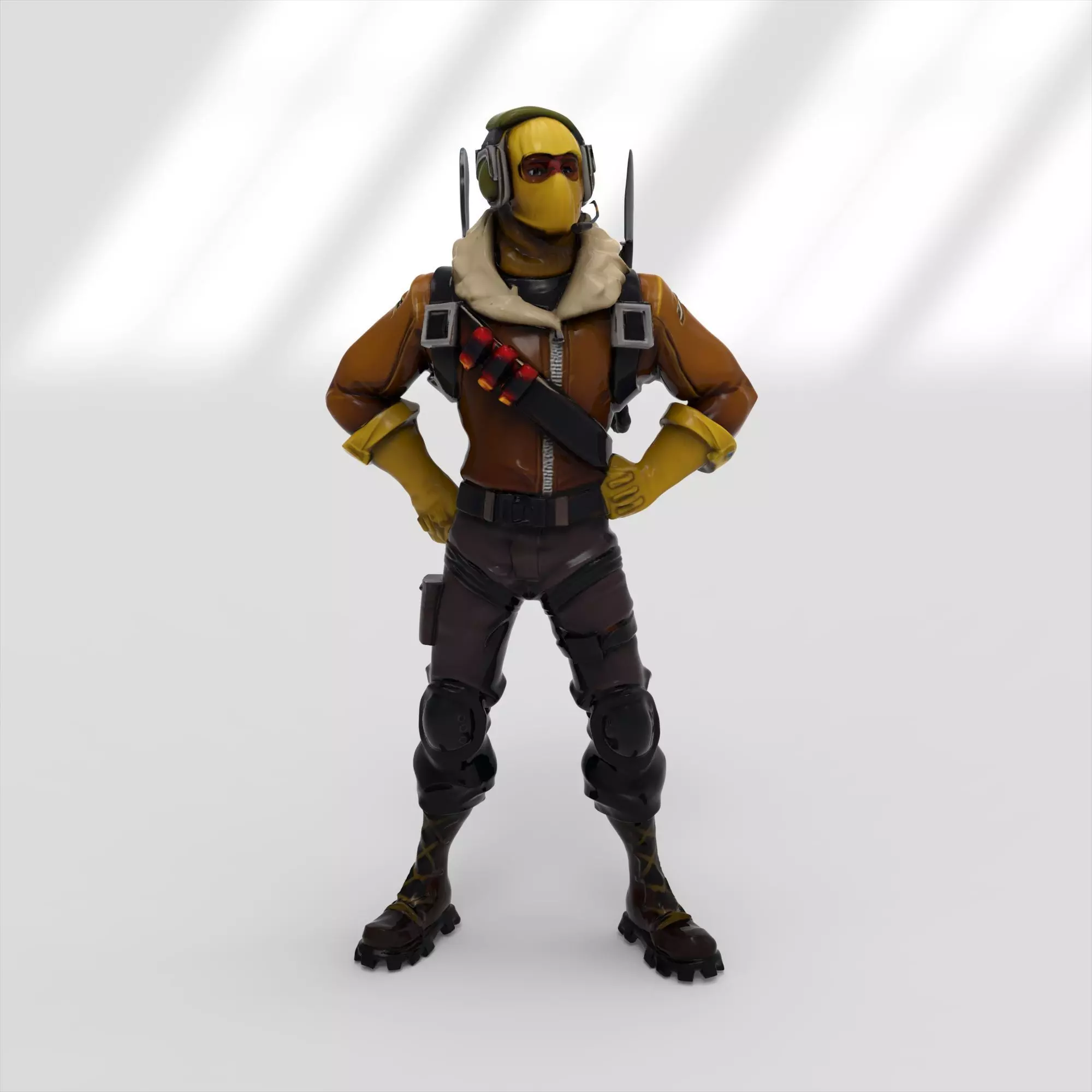 Raptor skin from Fortnite 3D model_0