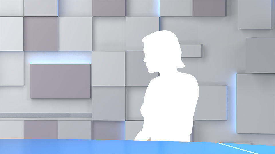 Virtual TV Studio 02 PBR Low-poly 3D model_6