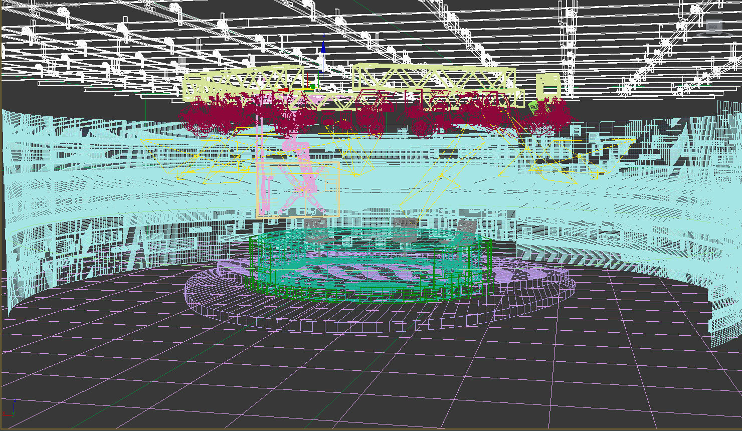 Virtual TV Studio 02 PBR Low-poly 3D model_8