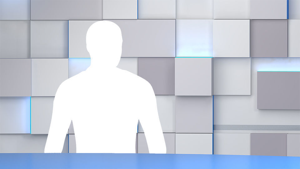 Virtual TV Studio 02 PBR Low-poly 3D model_5