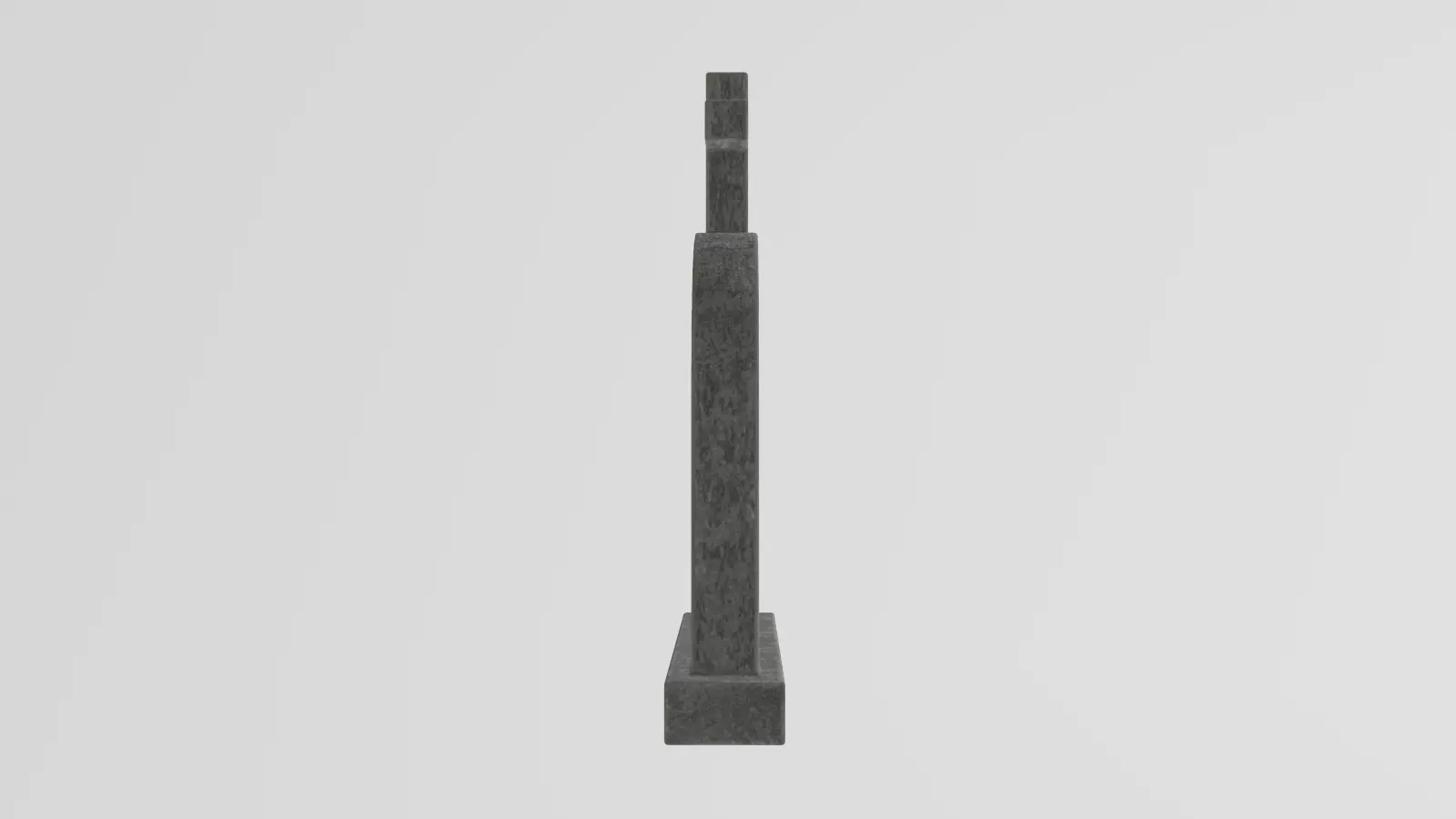 Stylized Low-Poly Gravestone Low-poly 3D model_7