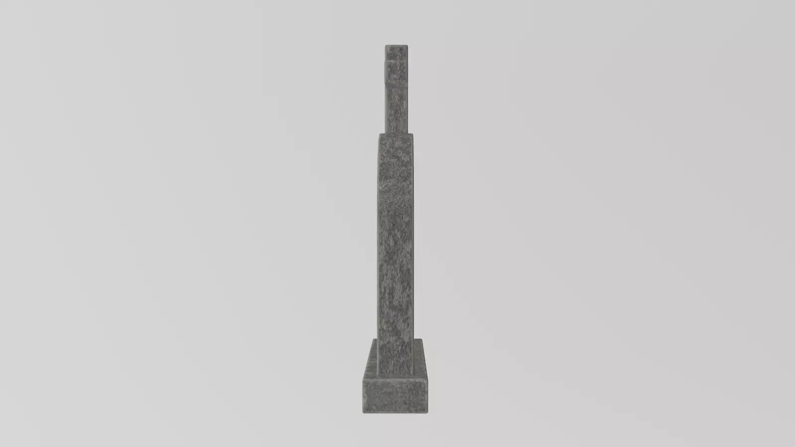 Stylized Low-Poly Gravestone Low-poly 3D model_5