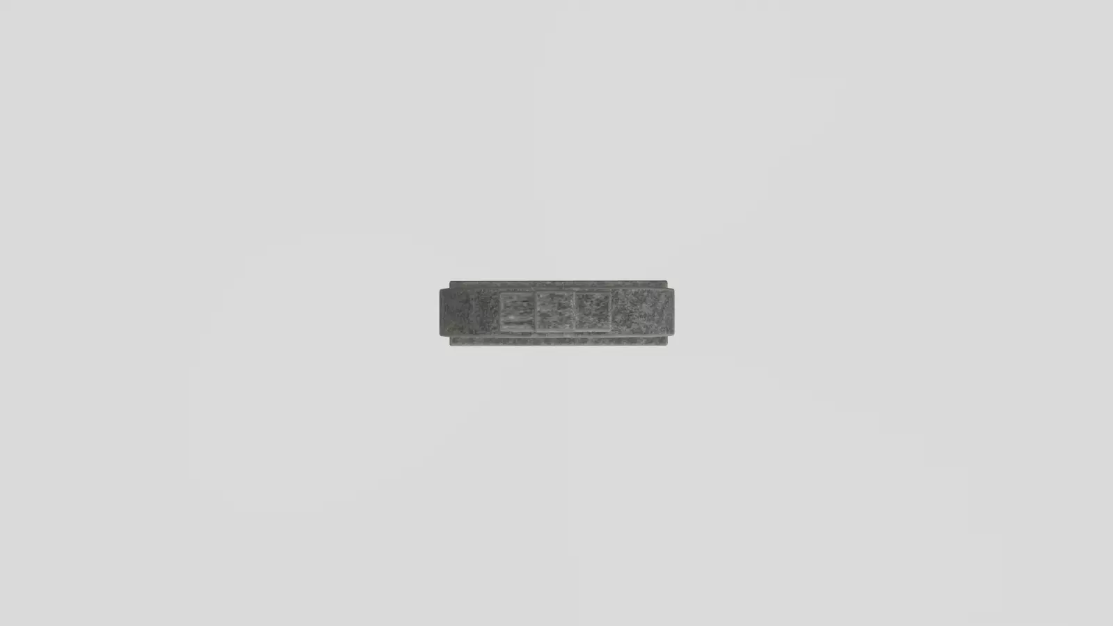 Stylized Low-Poly Gravestone Low-poly 3D model_10