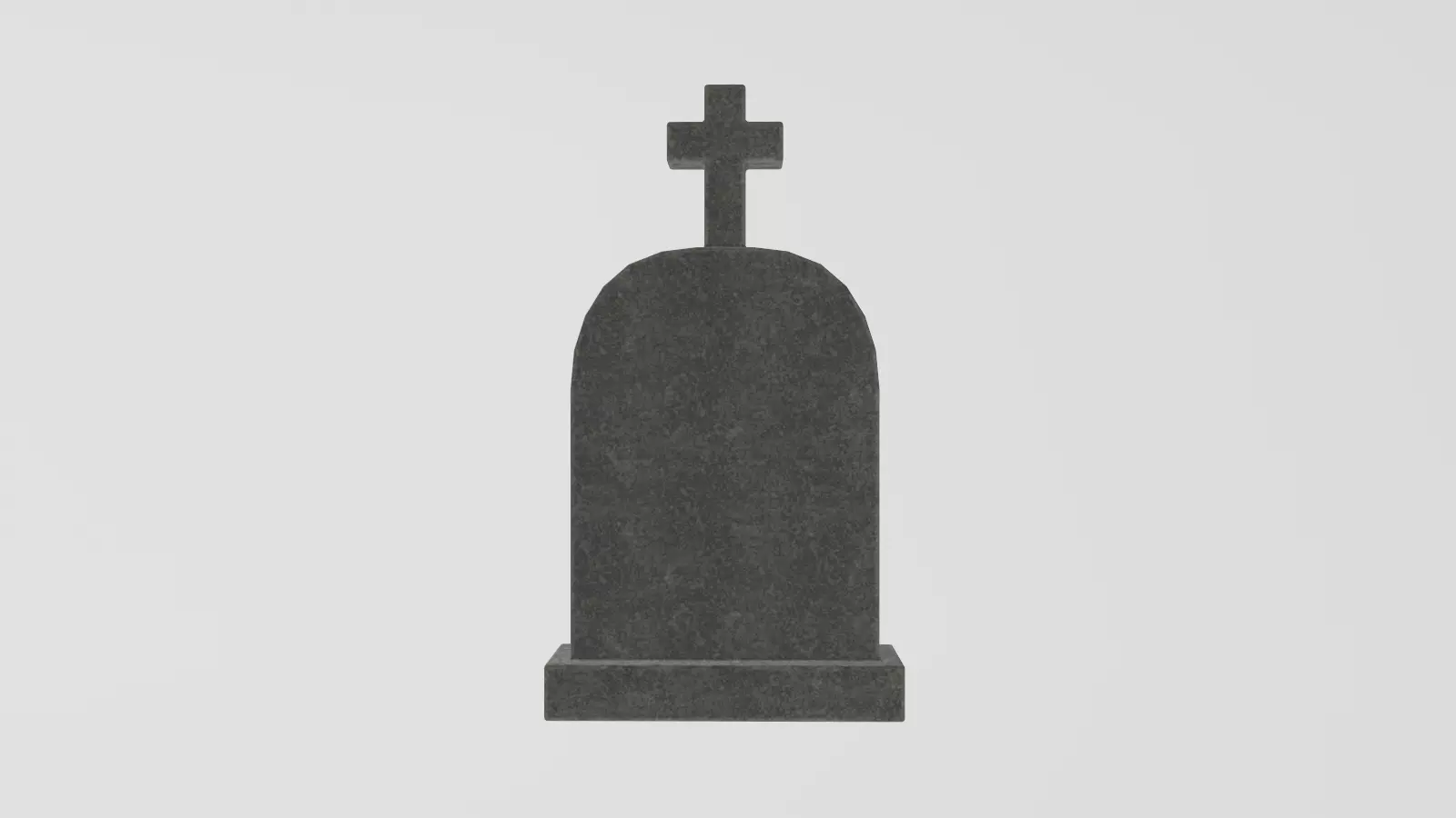 Stylized Low-Poly Gravestone Low-poly 3D model_6