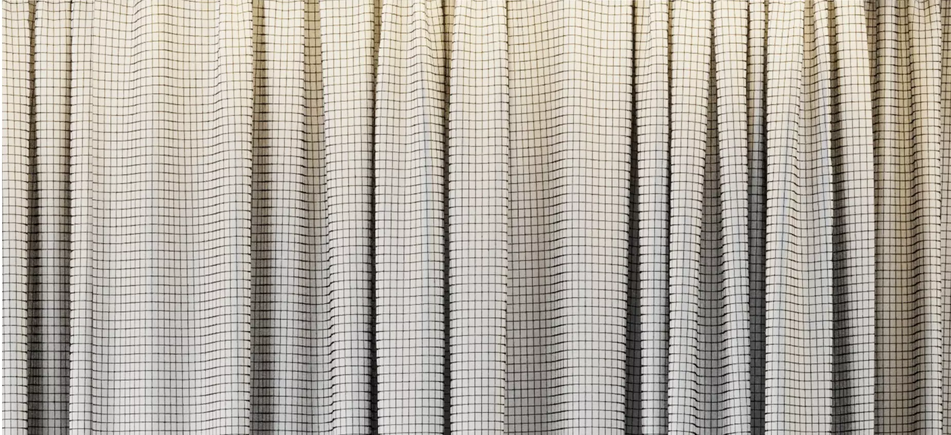 Set of soft bule silk curtains with wrinkles - collections 41 Low-poly 3D model_9