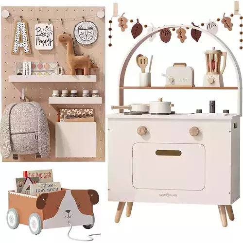 Coco Village Play Kitchen Toy and Decor for Kids