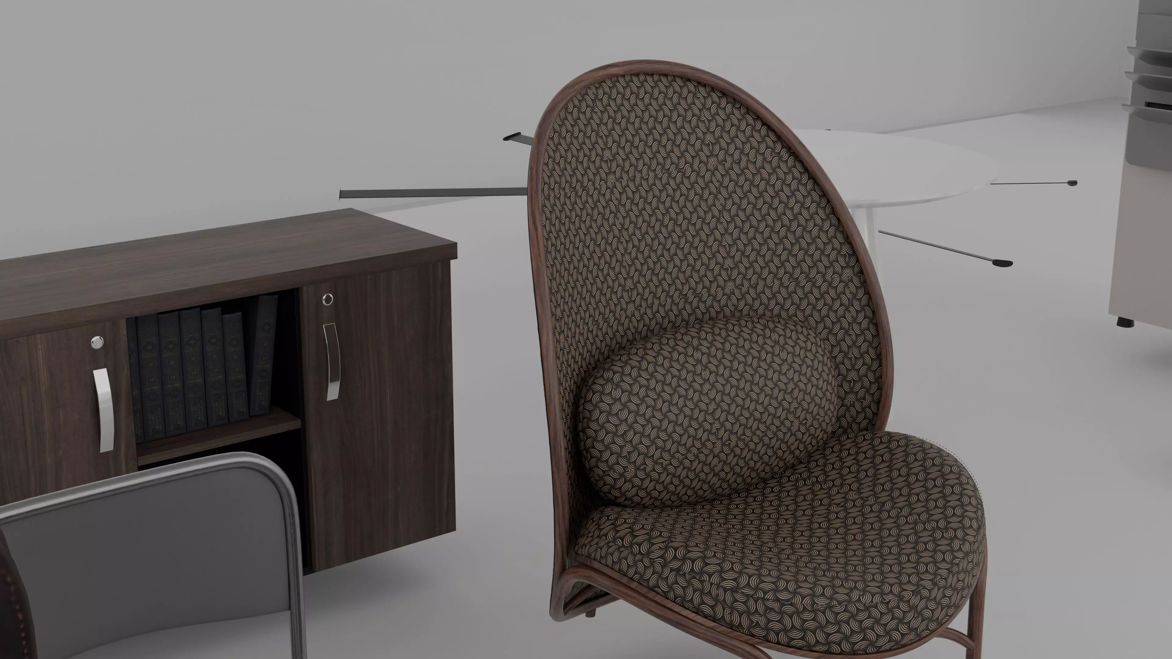 30 office models Low-poly 3D model_2