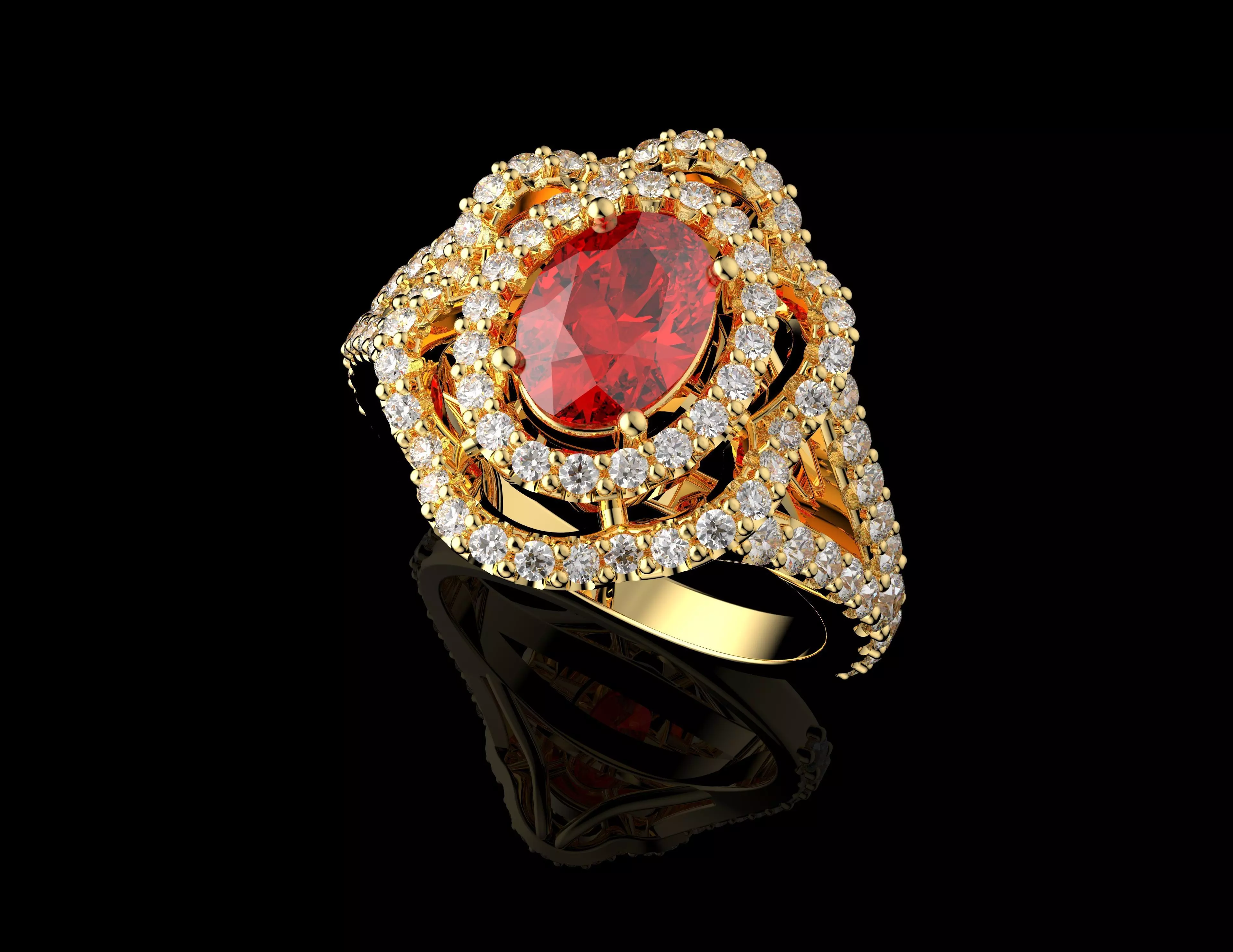 Gold N1502 3D print model_4