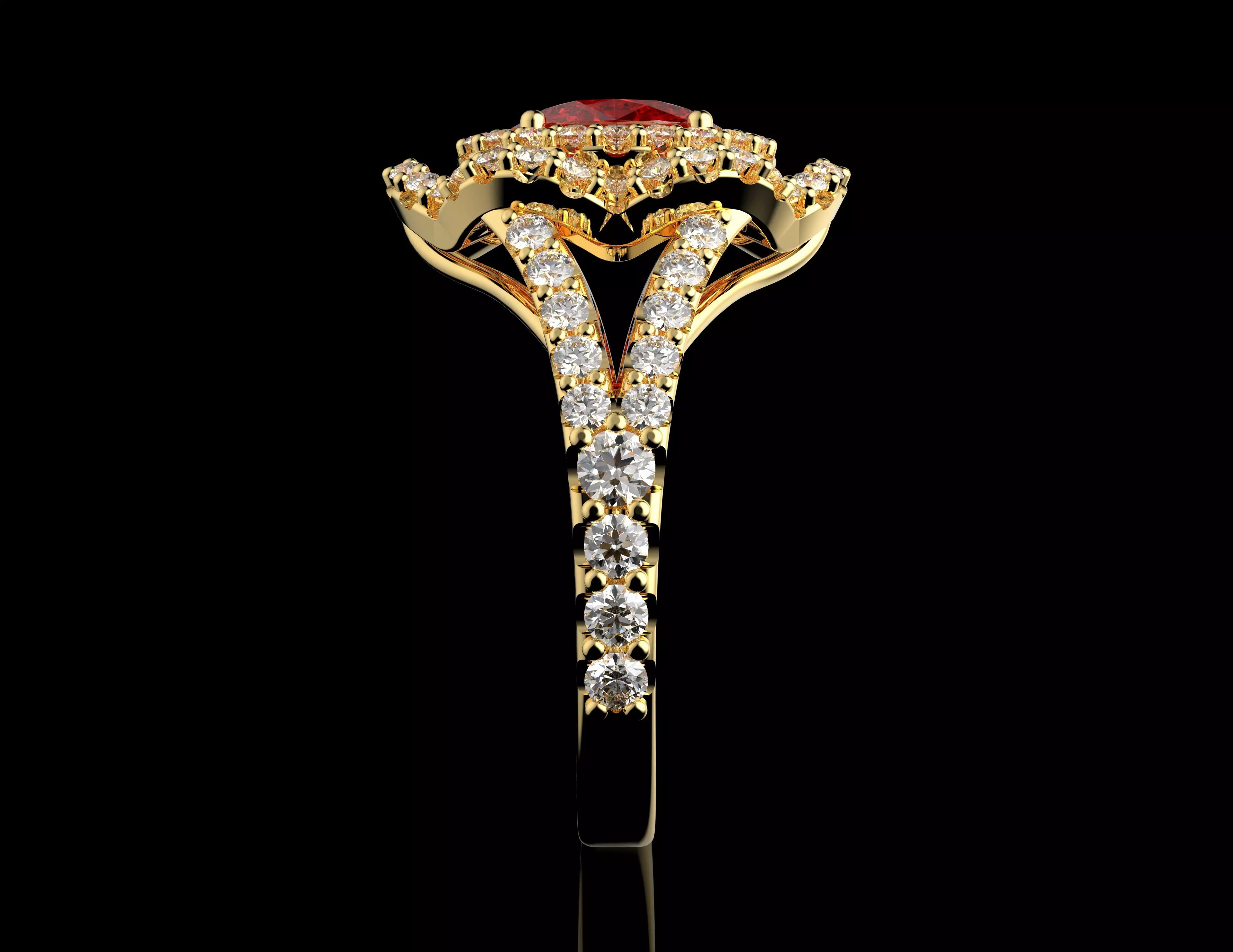 Gold N1502 3D print model_3