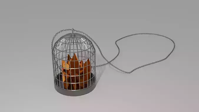 Crystal Cage neckless