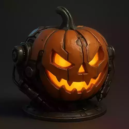 Mechanical Halloween Pumpkin 3D print model Mechanical Halloween Pumpkin 3D print model