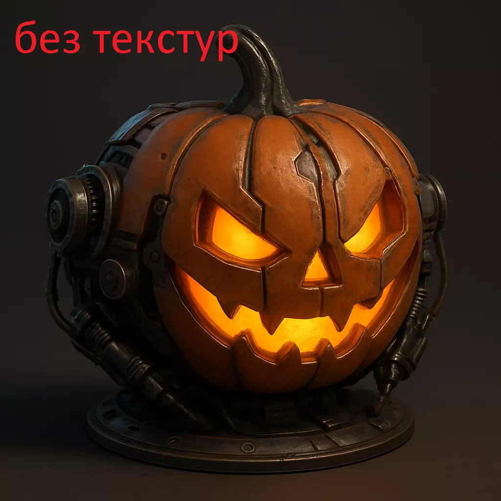 Mechanical Halloween Pumpkin 3D print model_2