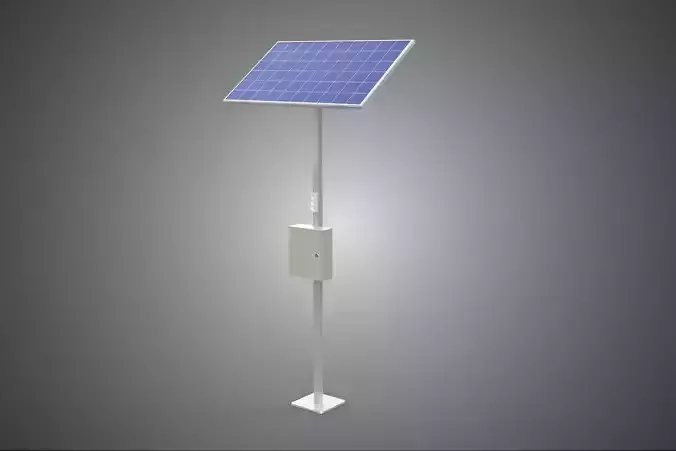 STANDALONE SOLAR PANEL ENERGY POWER OUTLETS SOCKETS CONTROL BOX 3D model