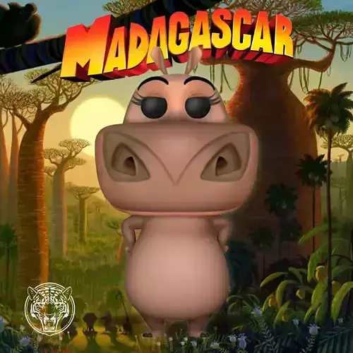 Gloria Madagascar - Funko Pop 3D print model