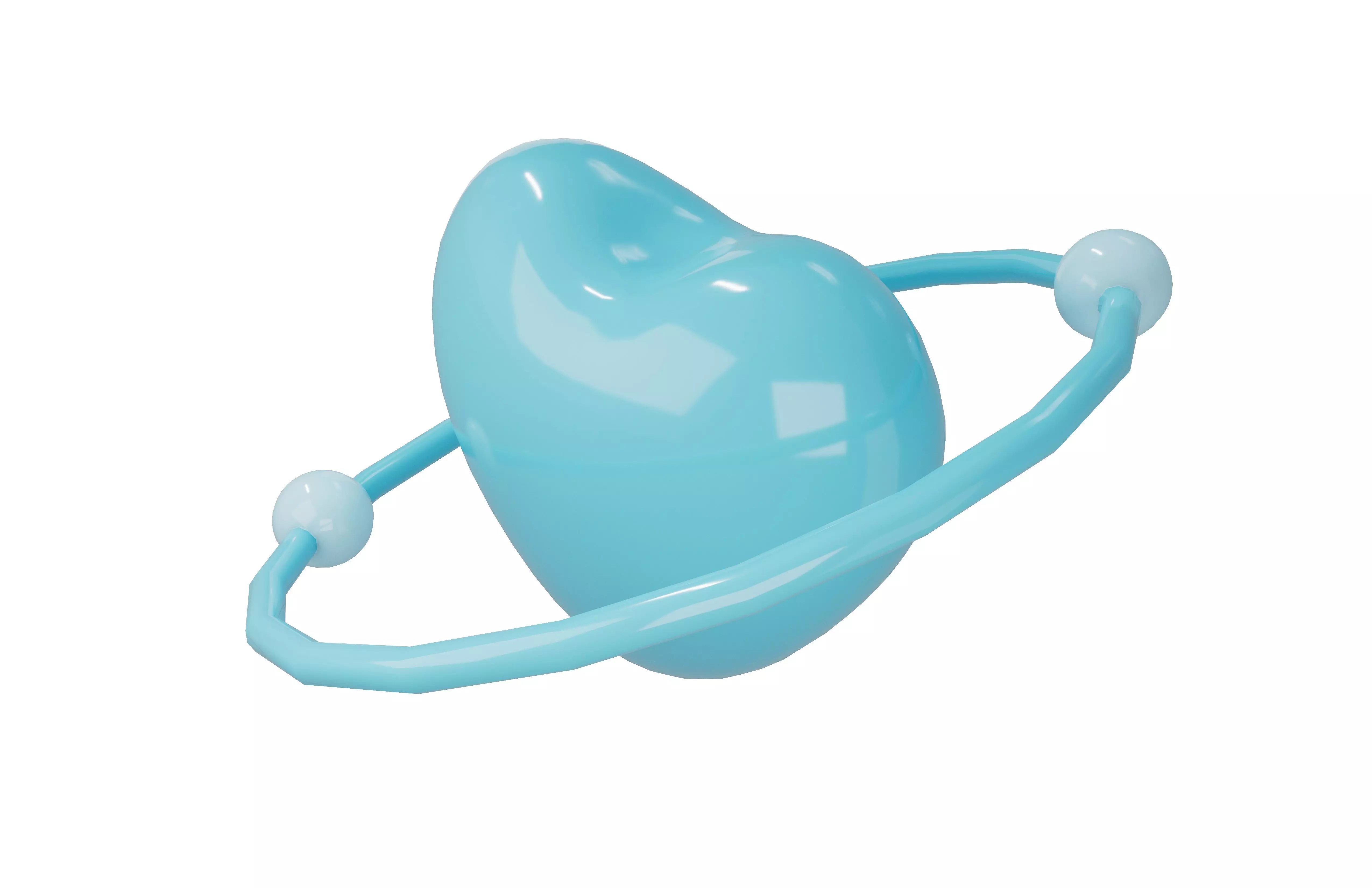 Heart Icon v2 002 Low-poly 3D model_2