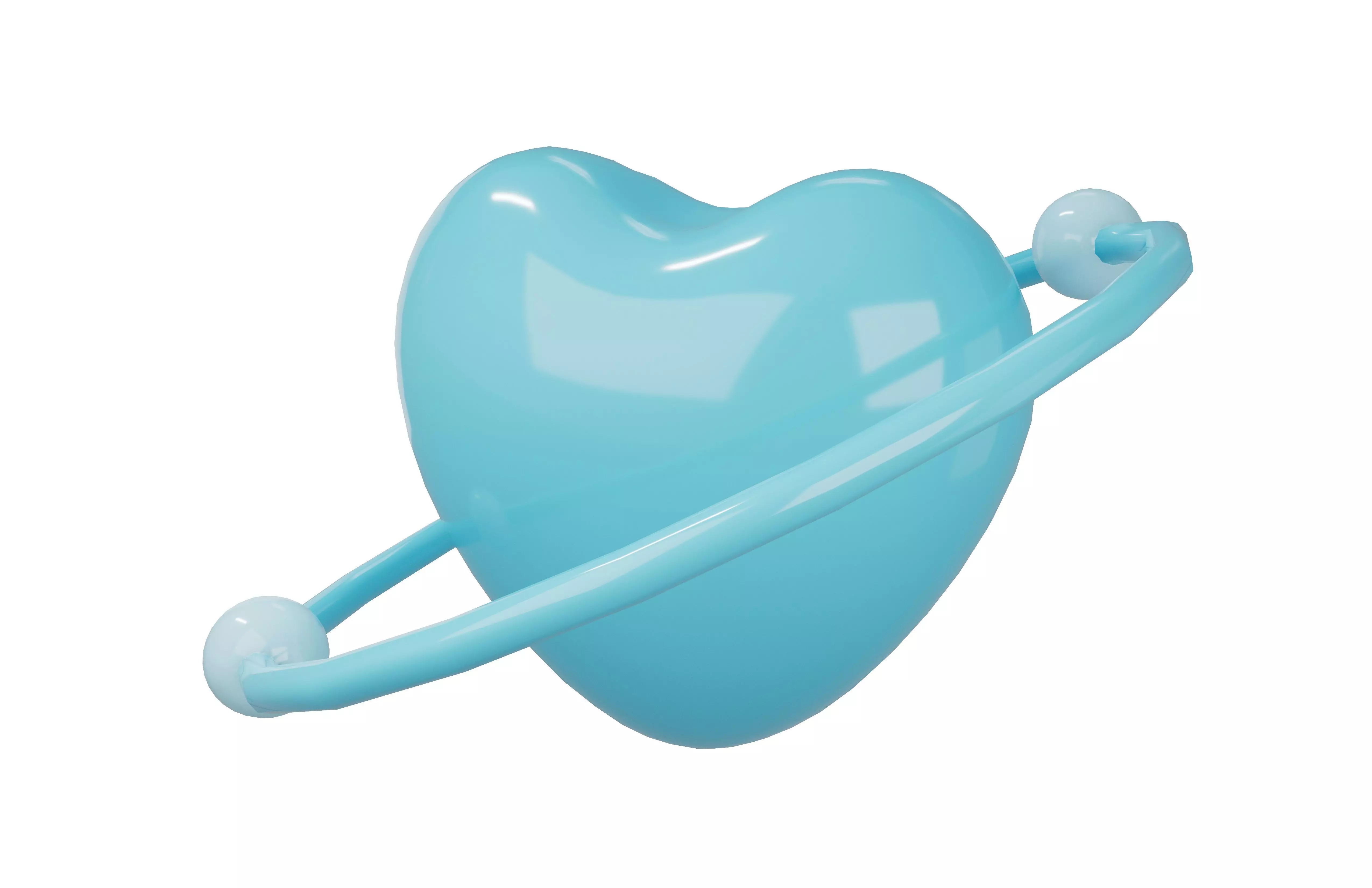 Heart Icon v2 002 Low-poly 3D model_1