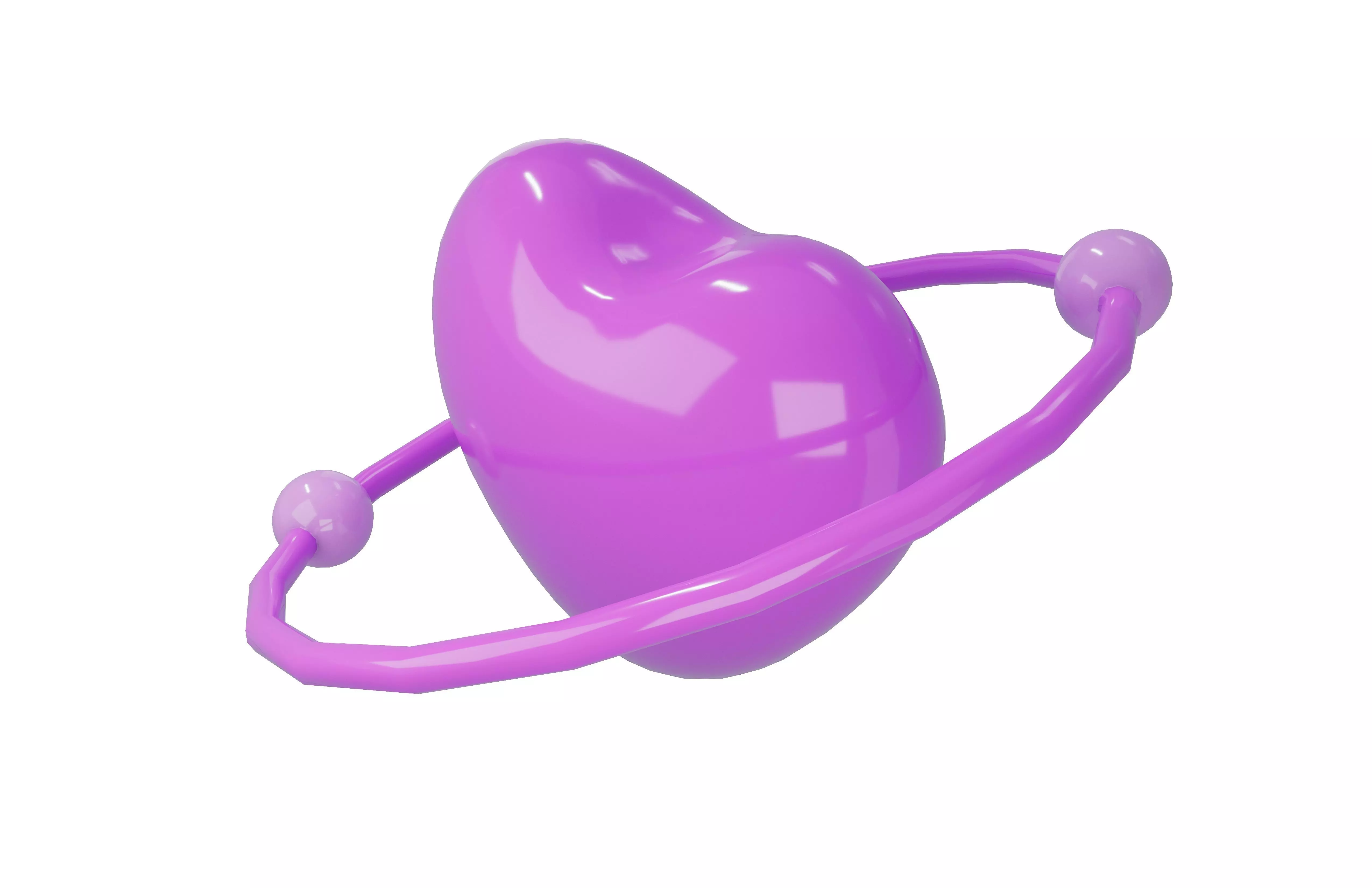 Heart Icon v2 003 Low-poly 3D model_3