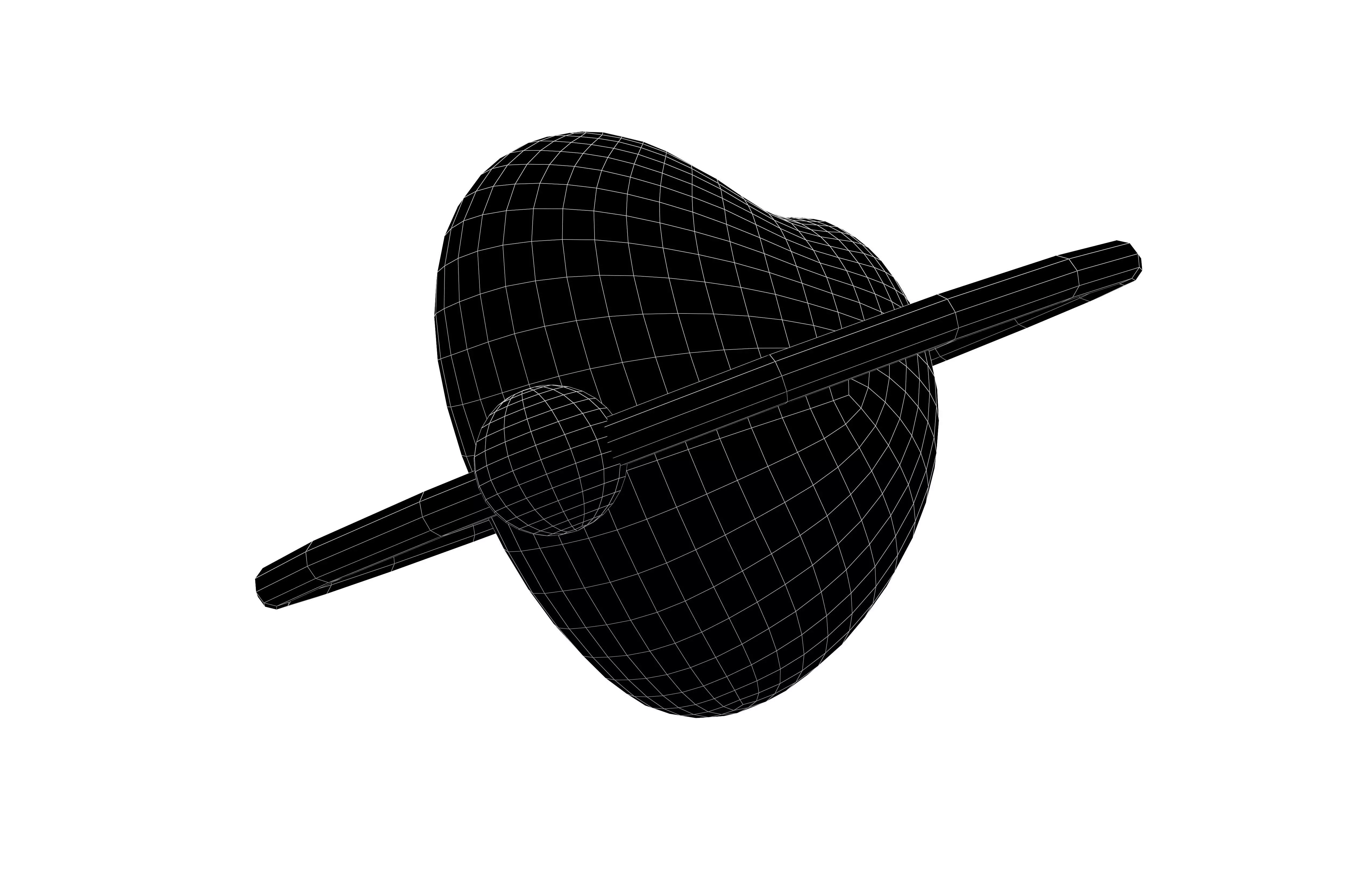 Heart Icon v2 003 Low-poly 3D model_7