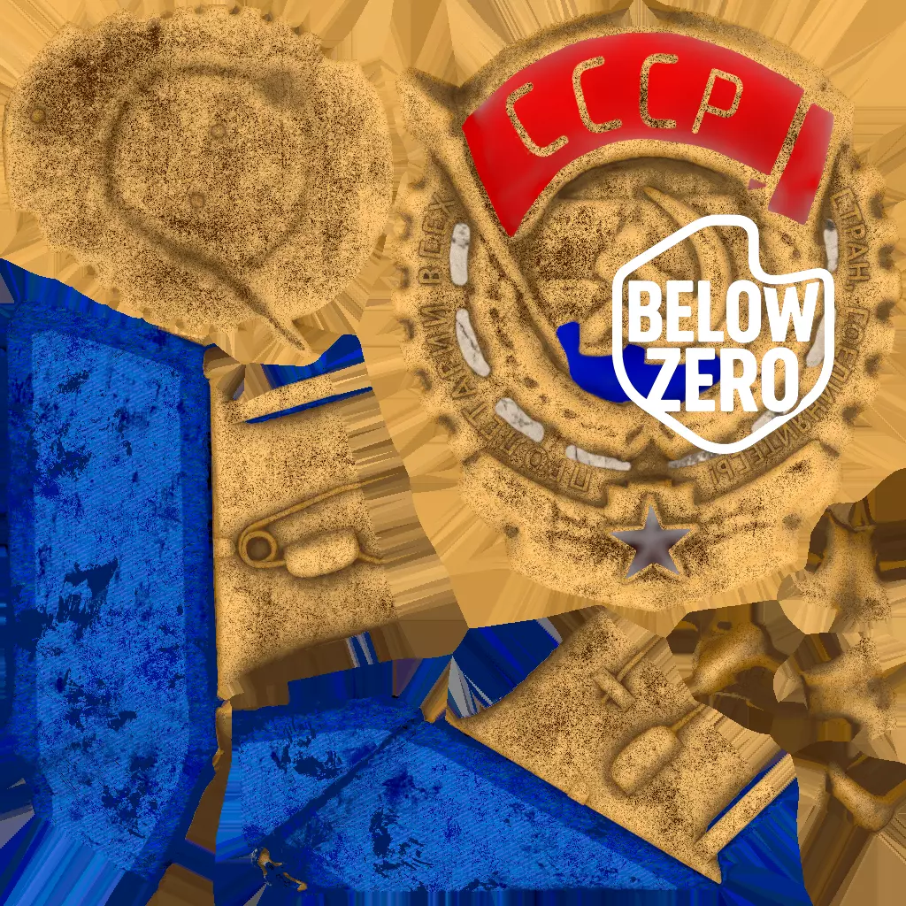 Soviet Military Medal Low-poly 3D model_8