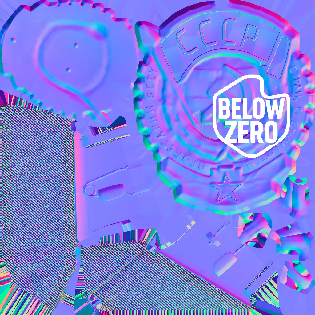 Soviet Military Medal Low-poly 3D model_7