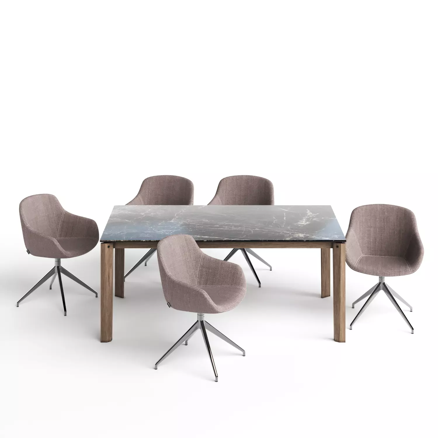 Igloo chair and Alpha table 3D model
