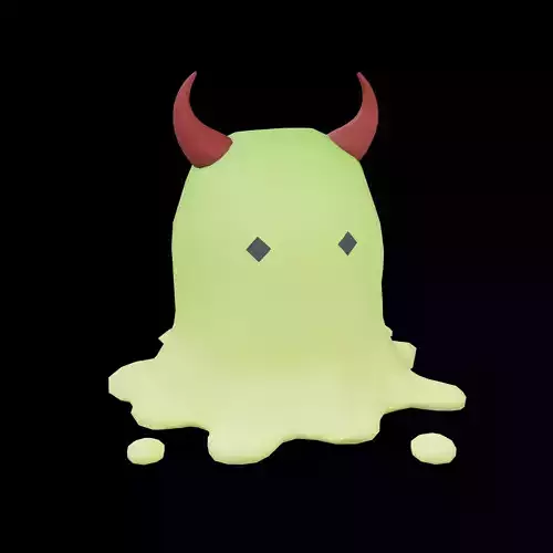 Lowpoly Devil Slime v1 002